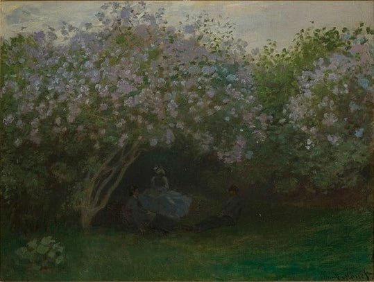 Lila, harmaa sää W203 - Claude Monet