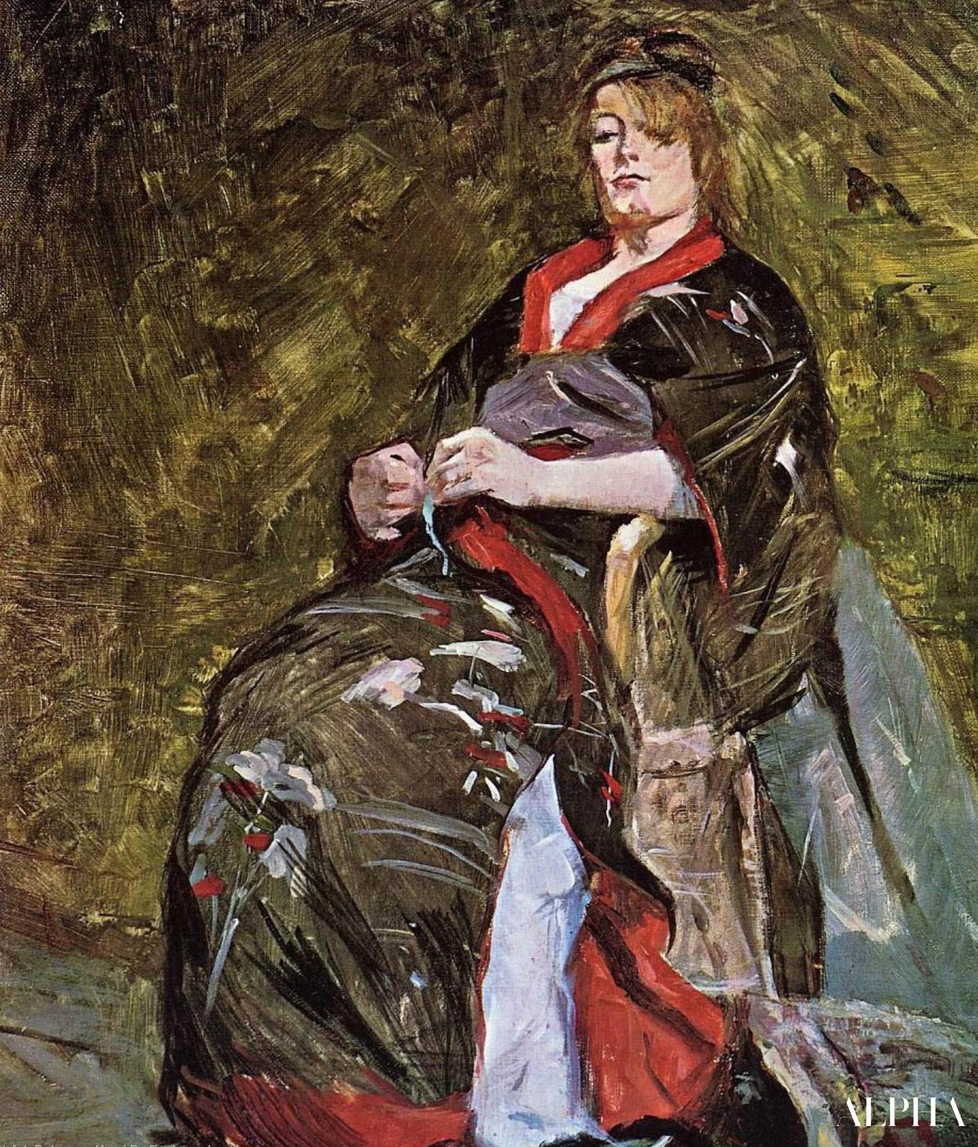 Lily Grenier kimonossa - Toulouse Lautrec - Korkealaatuiset taulujen ja maalauksien reproduktiot