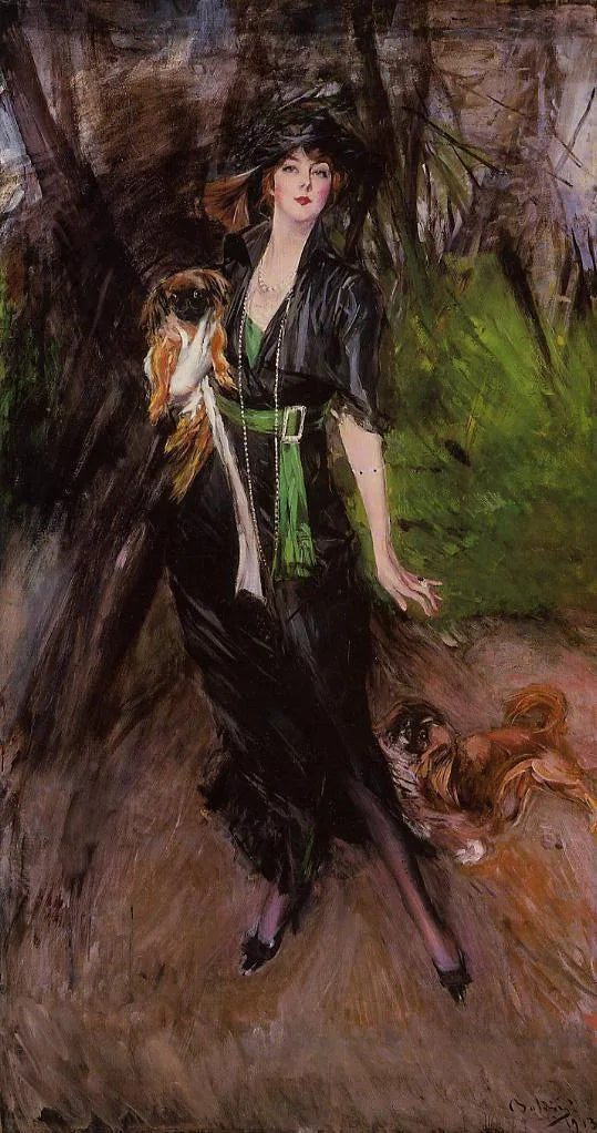 Lina Bilitis, kahdella pekiniläisellä - Giovanni Boldini