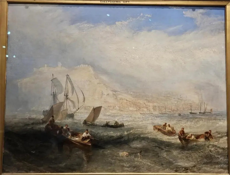 Onkiveneily Hastingsin edustalla - J. M. W. Turner
