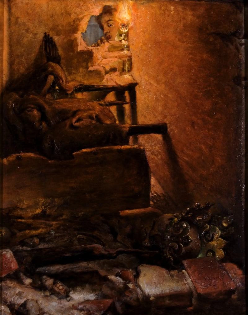 Kuningas Kasimir Suuren haudan sisätilat - Jan Matejko