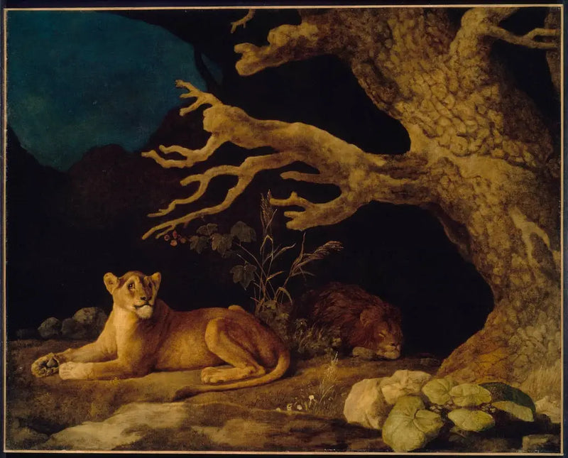 Lion ja Lionne - George Stubbs