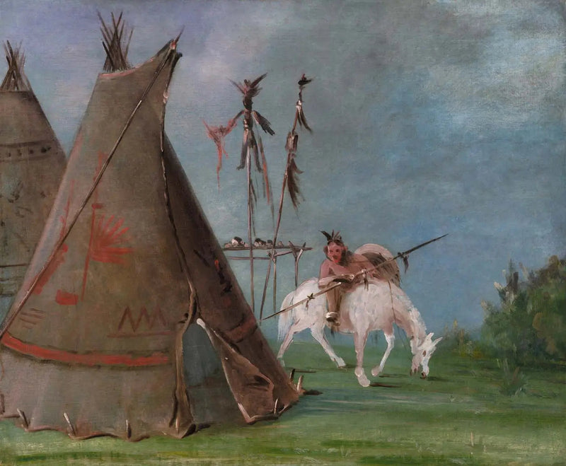 Loge Comanche Buffaloruskista - George Catlin