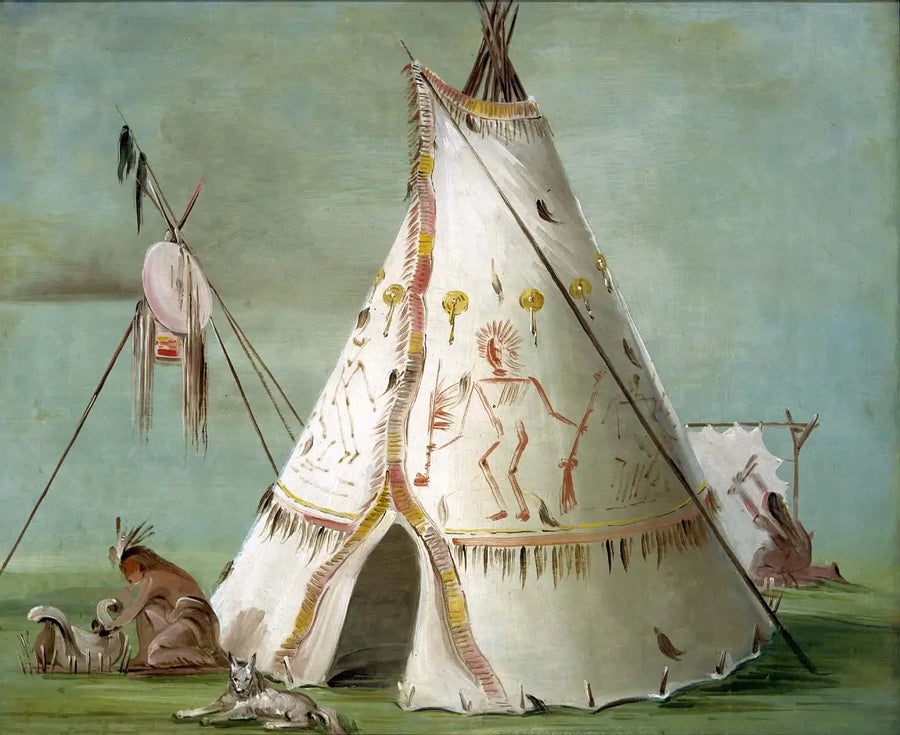Korppien sali, 25:n puhvelinahka - George Catlin