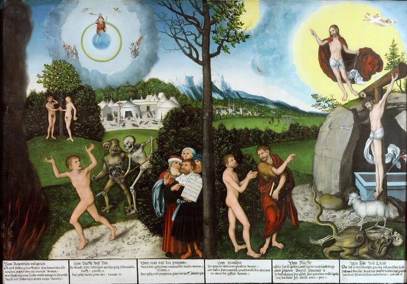 Laki ja Evankeliumi - Lucas Cranach vanhempi