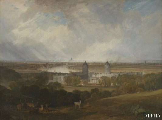 Londres depuis le parc de Greenwich exposé - William Turner - Reproductions de tableaux et peintures haut de gamme