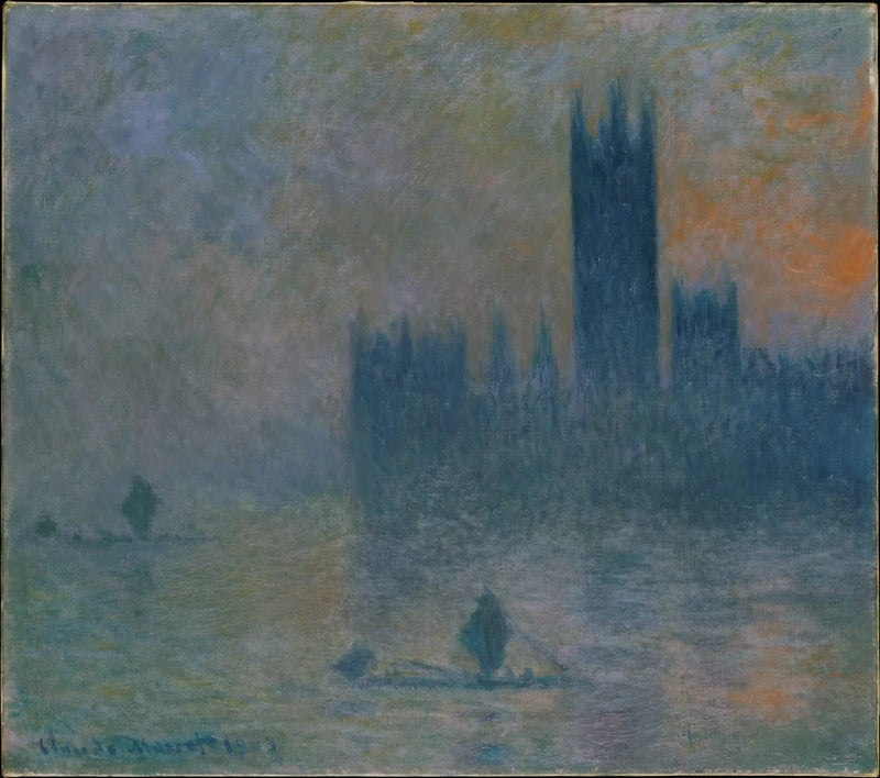 Lontoo, parlamentti (Sumuvaikutelma) - Claude Monet
