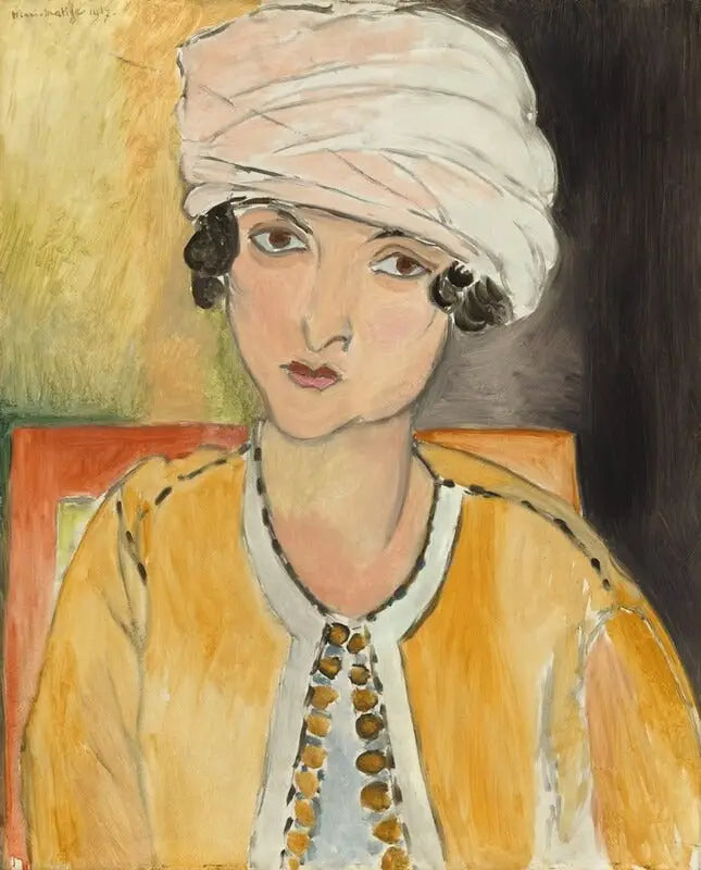 Lorette turbaanissa, keltainen takki - Henri Matisse