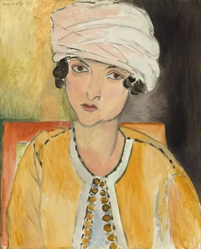Lorette turbaanissa, keltainen takki - Henri Matisse