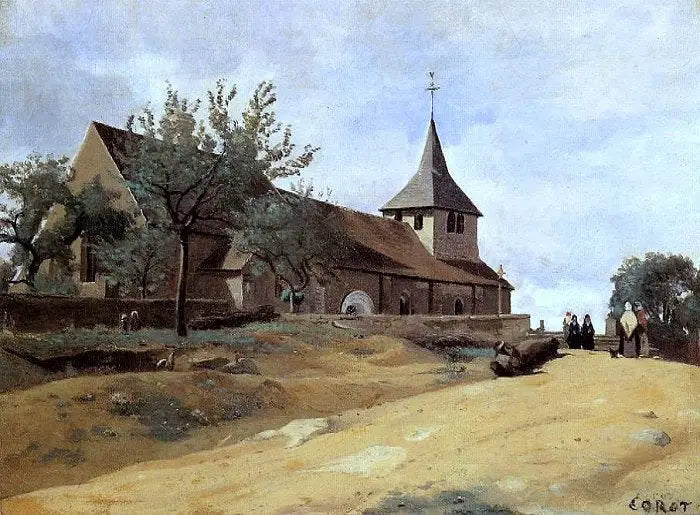 Lormes, kirkko - Jean-Baptiste Camille Corot
