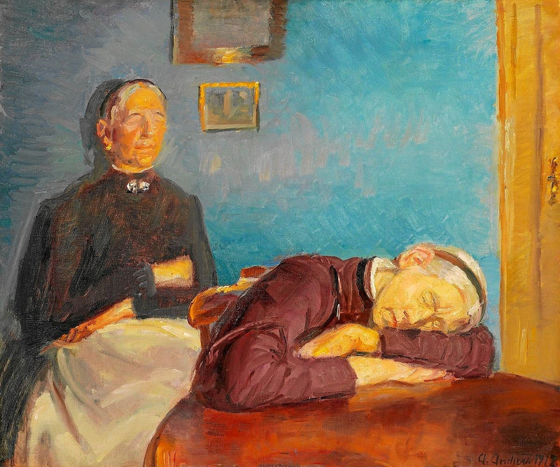 Kun päivän työ on tehty – Anna Ancher