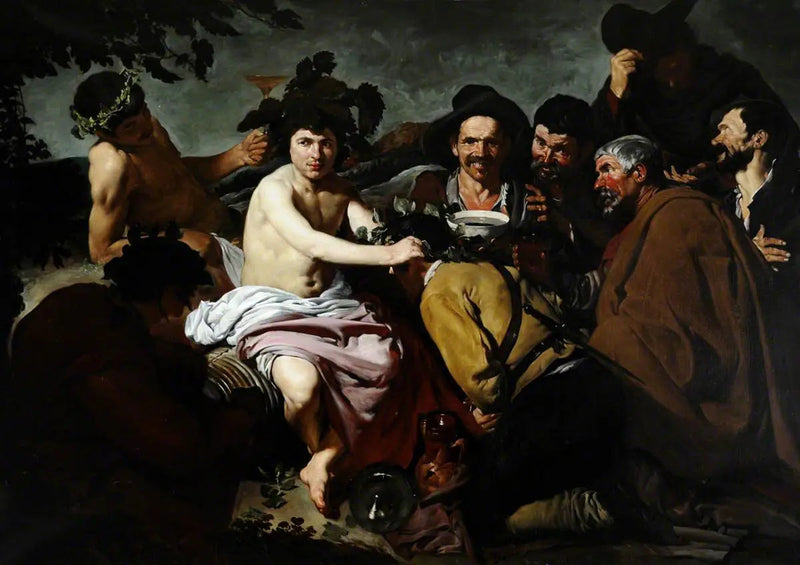 Los borrachos (Bakkuksen voitto) - Diego Velázquez