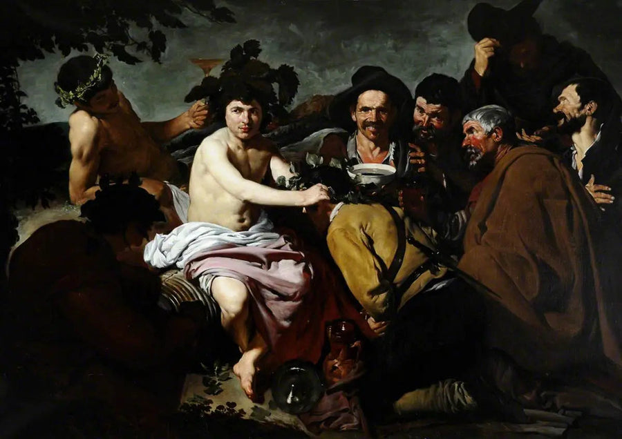 Los borrachos (Bakkuksen voitto) - Diego Velázquez