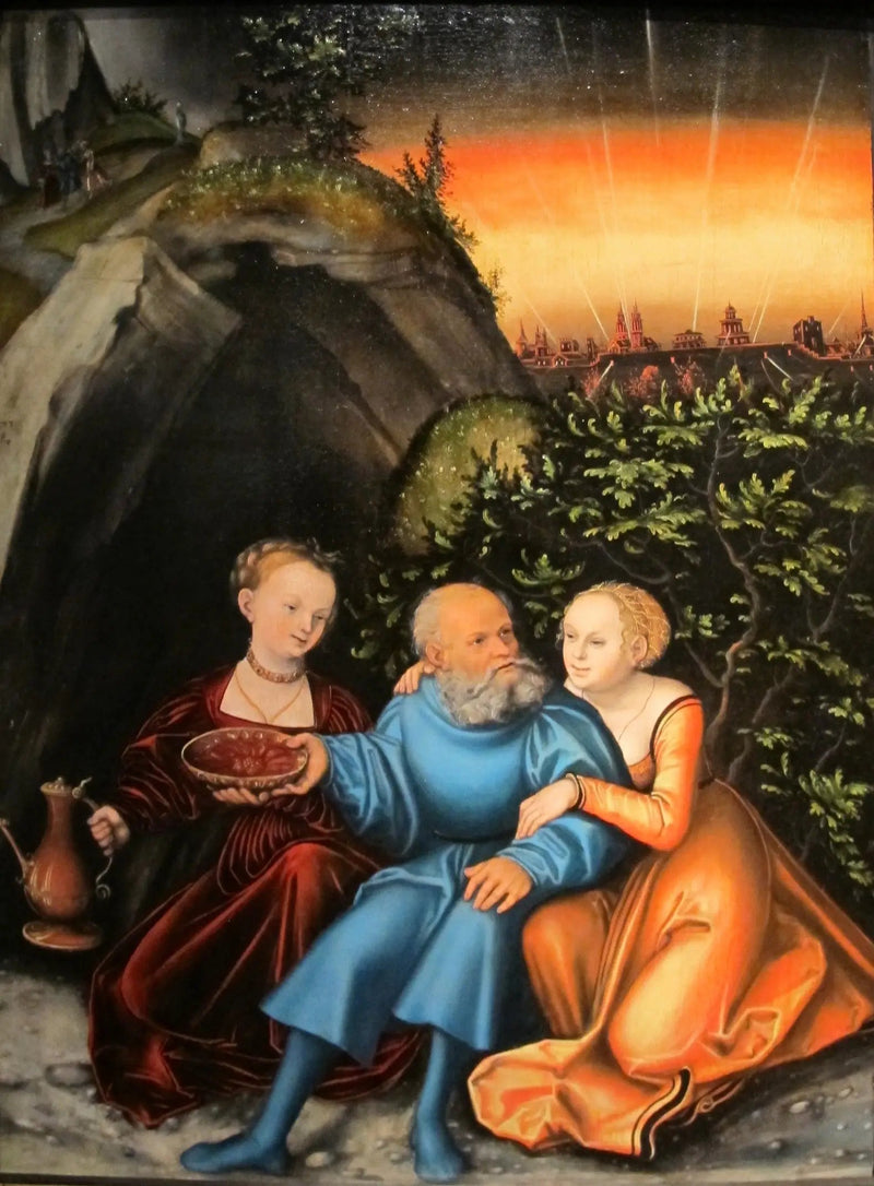 Lot ja hänen tyttärensä - Lucas Cranach vanhempi