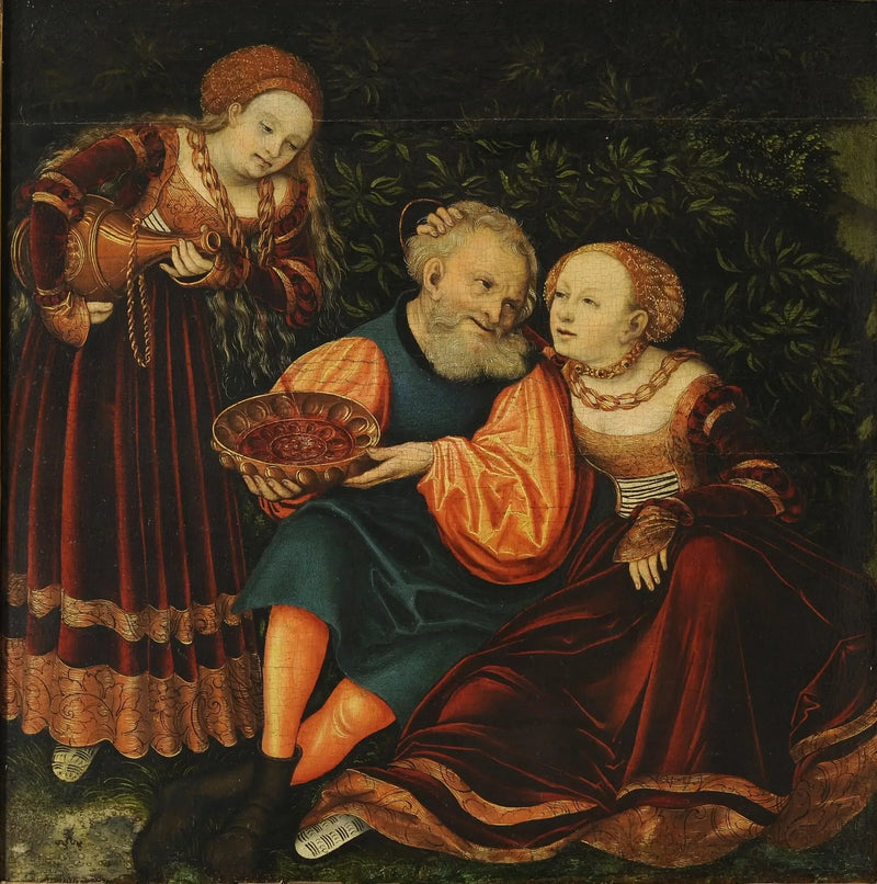 Lot ja hänen tyttärensä - Lucas Cranach vanhempi