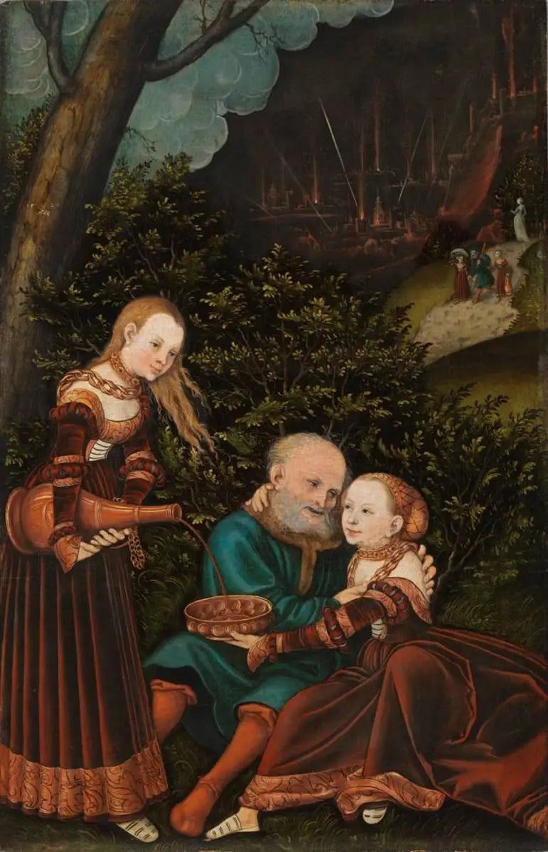 Lot ja hänen tyttärensä - Lucas Cranach vanhempi