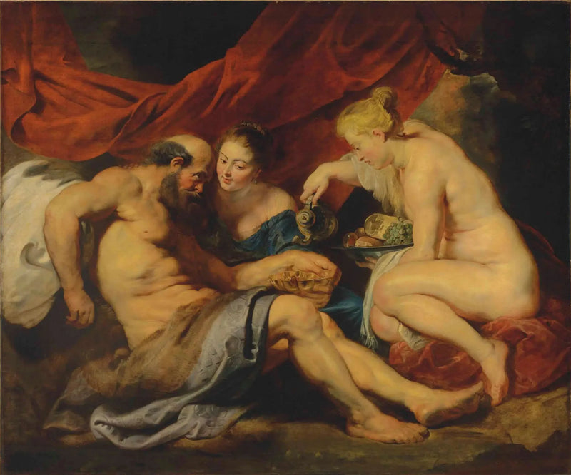 Lot ja hänen tyttärensä - Peter Paul Rubens