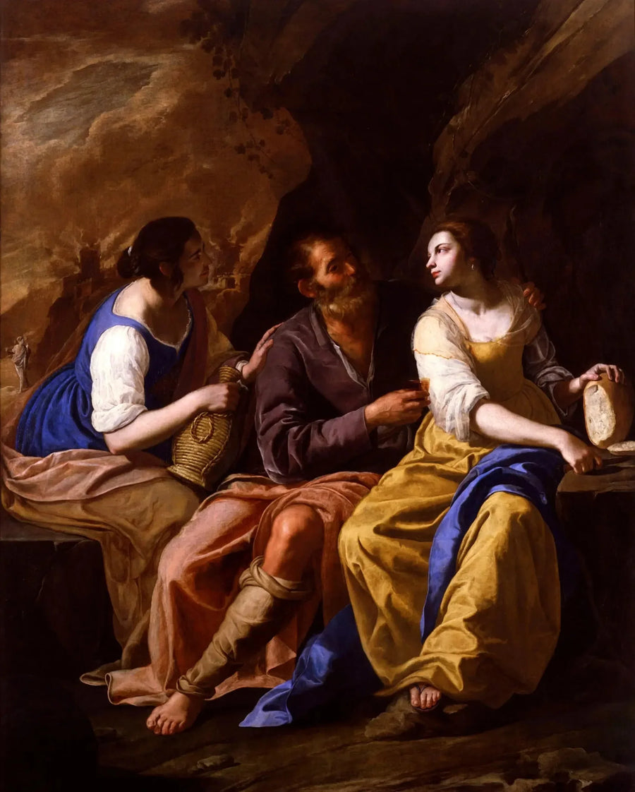 Loth ja hänen tyttärensä - Artemisia Gentileschi
