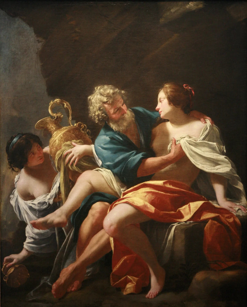 Loth ja hänen tyttärensä - Simon Vouet