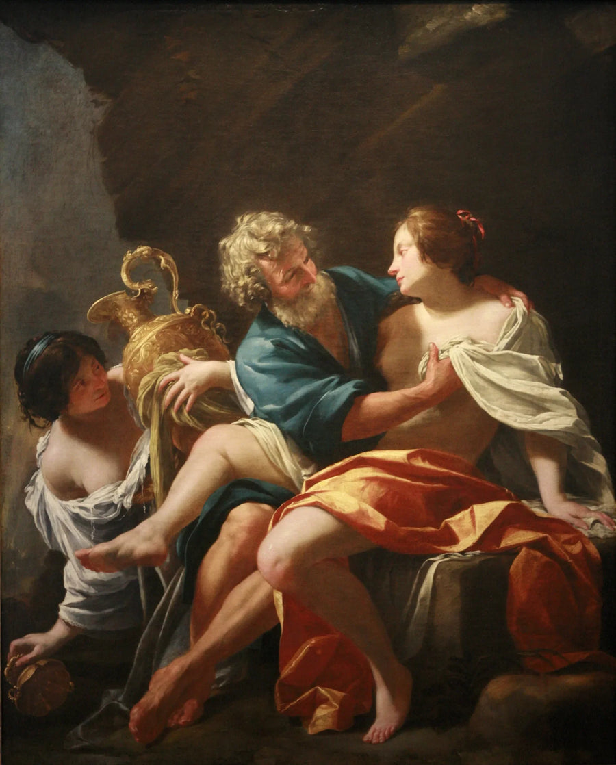 Loth ja hänen tyttärensä - Simon Vouet
