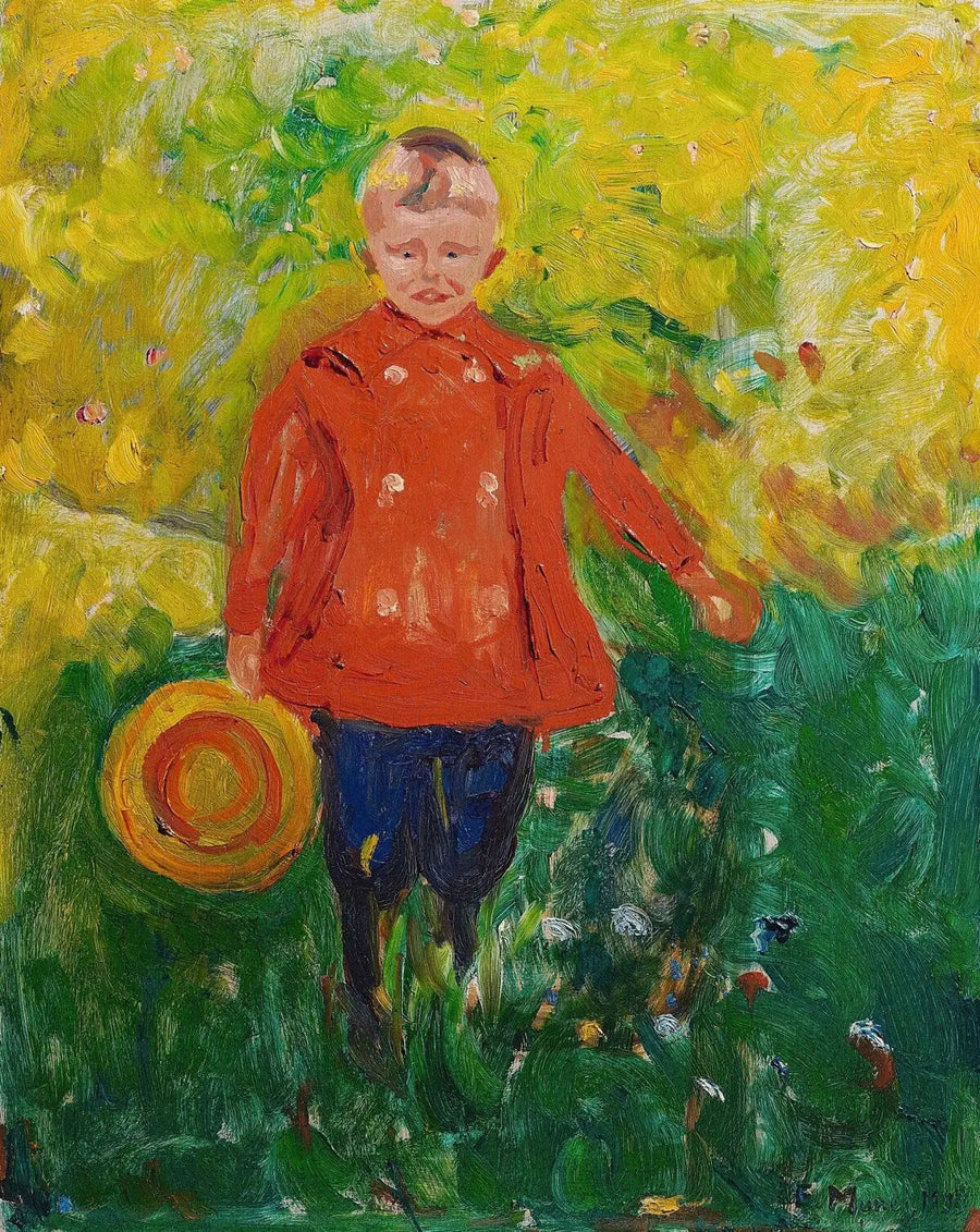 Lothar Linde punaisessa takissa - Edvard Munch