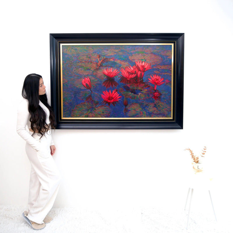 Vaaleanpunainen Lotus | 80 x 120 cm