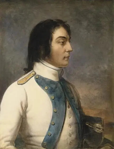 Louis-Charles-Antoine Des Aix de Veygoux, alias Desaix, kapteeni 46. line infantry regimentissä vuonna 1792 - Charles de Steuben