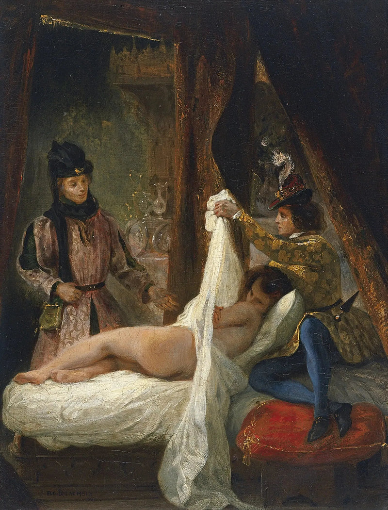 Louis d'Orléans esittelee rakastajattarensa - Eugène Delacroix