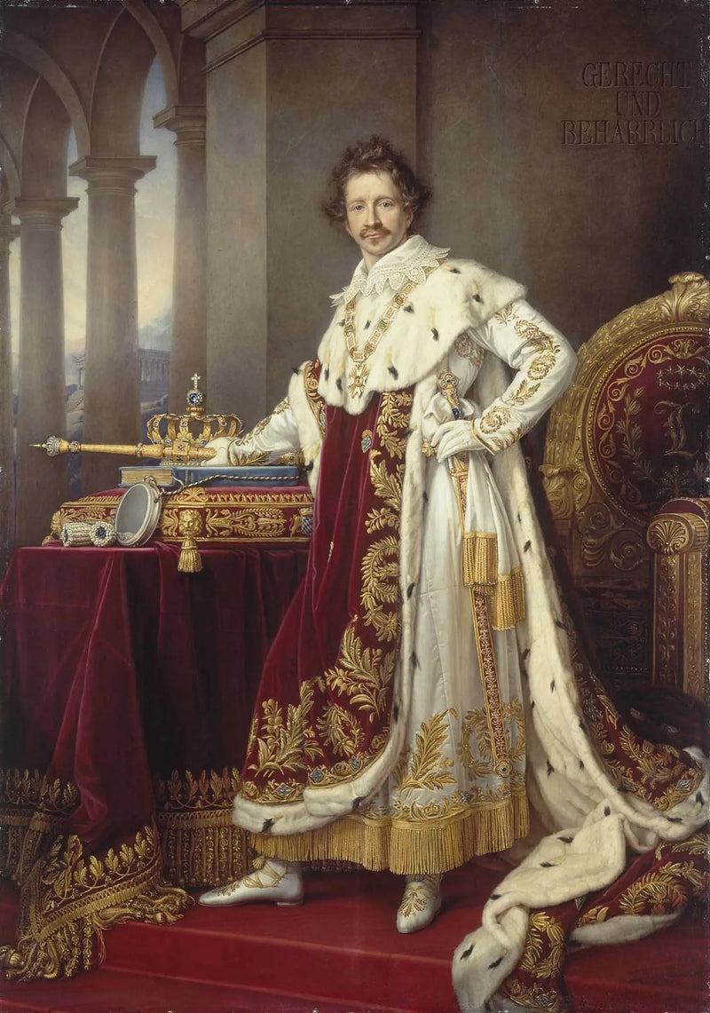 Baijerin kuningas Ludwig I kruunupuvussa - Joseph Karl Stieler