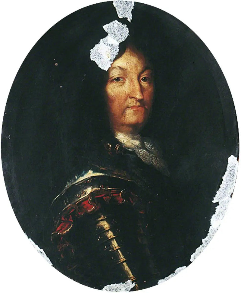 Louis XIV (1638–1715), panssaroitu - Hyacinthe Rigaud