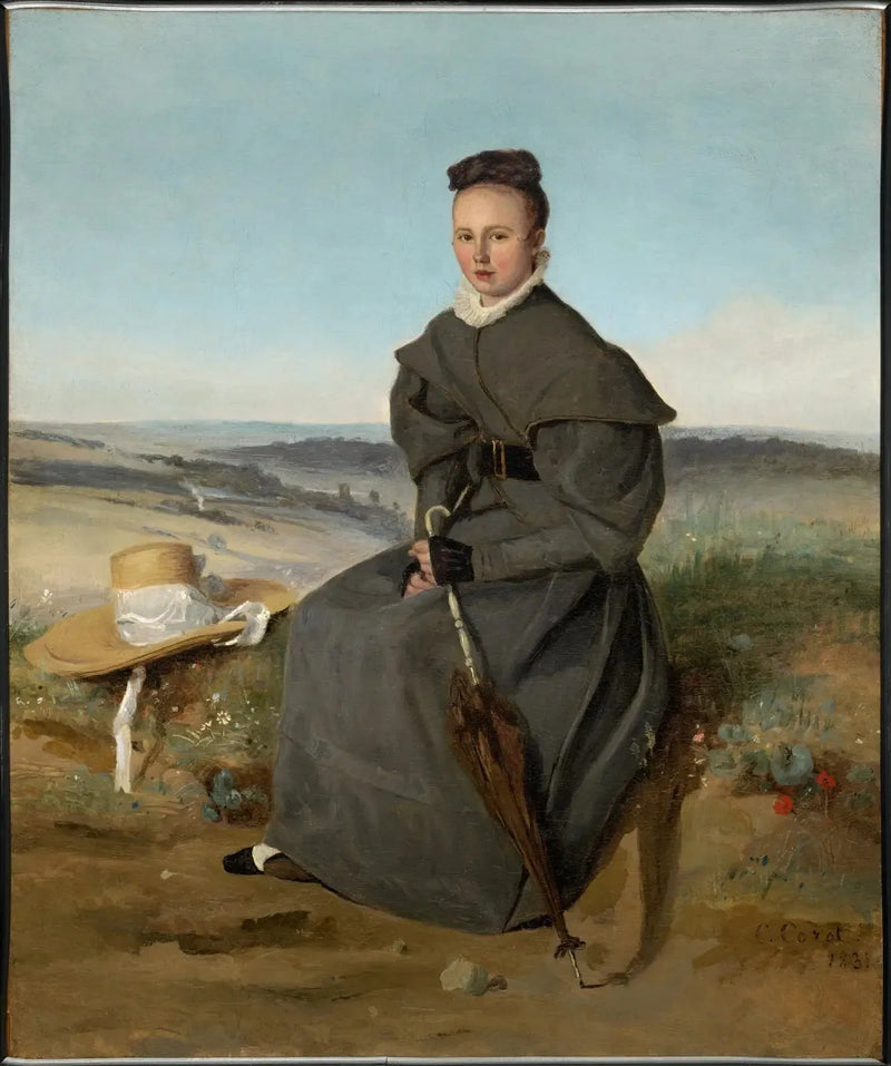 Louise Harduin aamulla - Jean-Baptiste Camille Corot