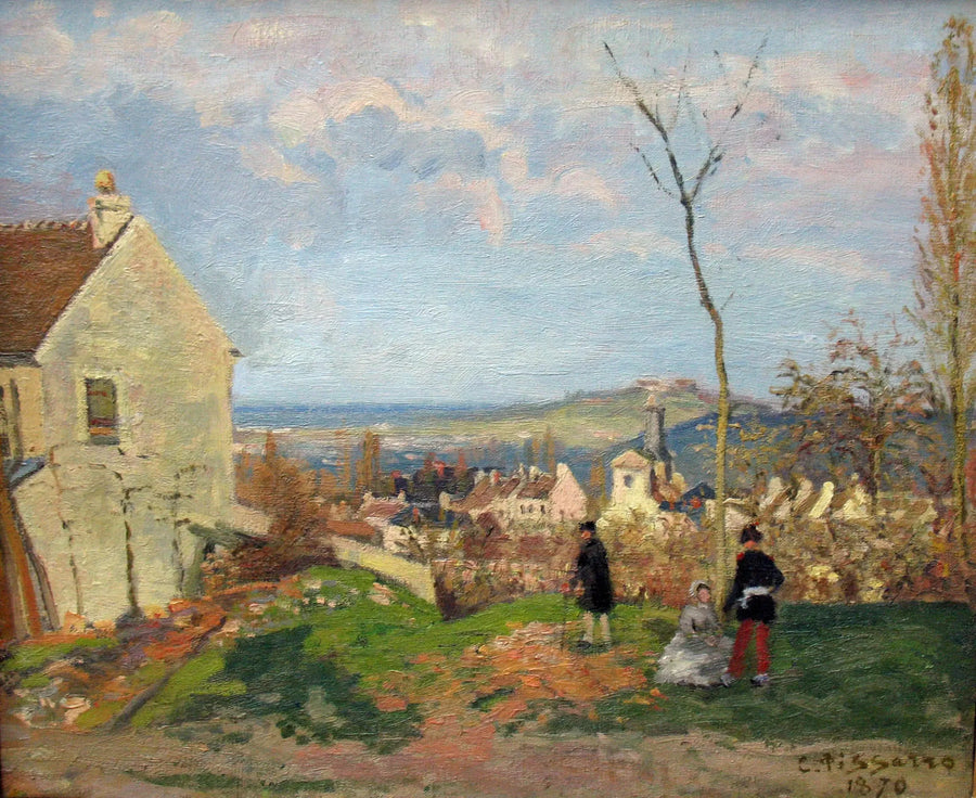 Louveciennes Mont Valérienin taustalla - Camille Pissarro