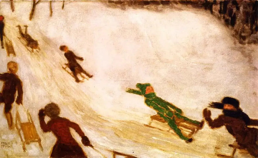 Lasten kelkka - Franz Von Stuck