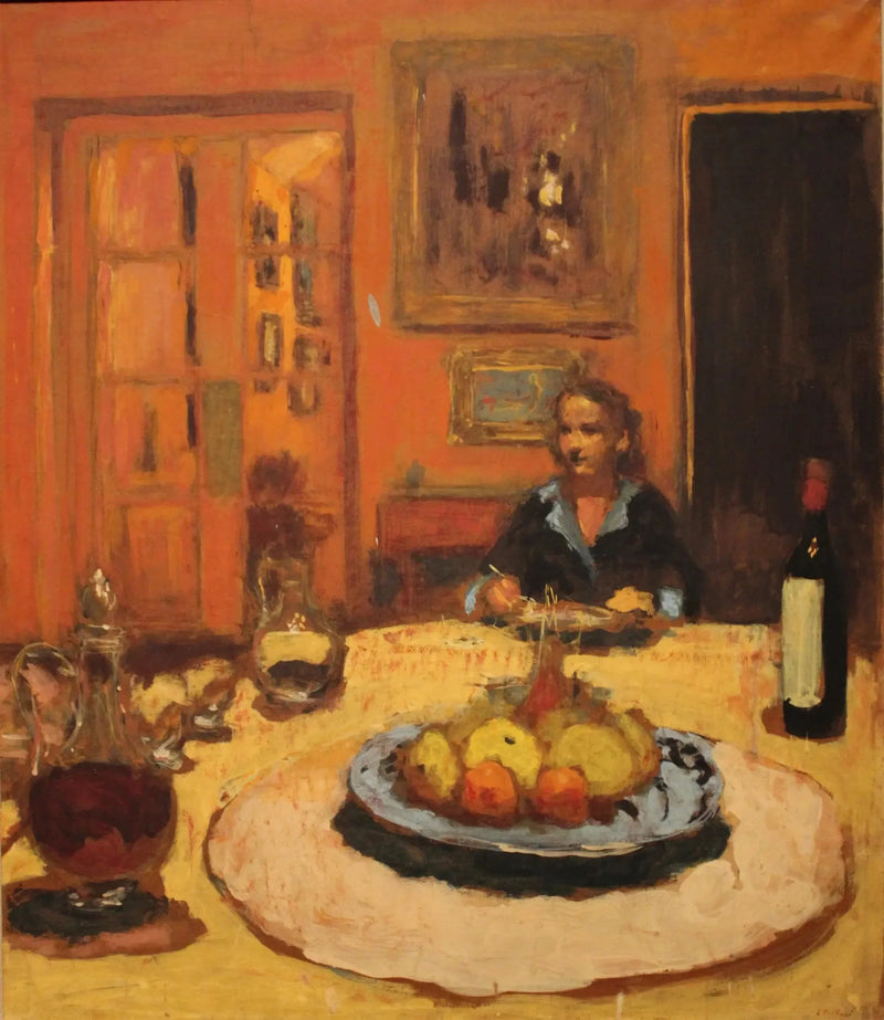 Lulu ruokasalissa, Napoli-kadulla - Édouard Vuillard