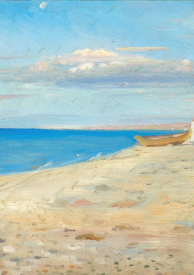 Talvi valo. Skagenin rantamaisema. -Michael Peter Ancher