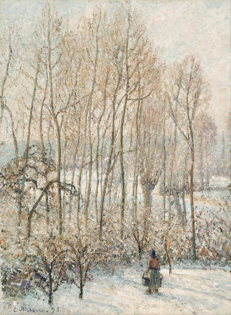 Aamun valo lumella, Éragny-sur-Epte - Camille Pissarro