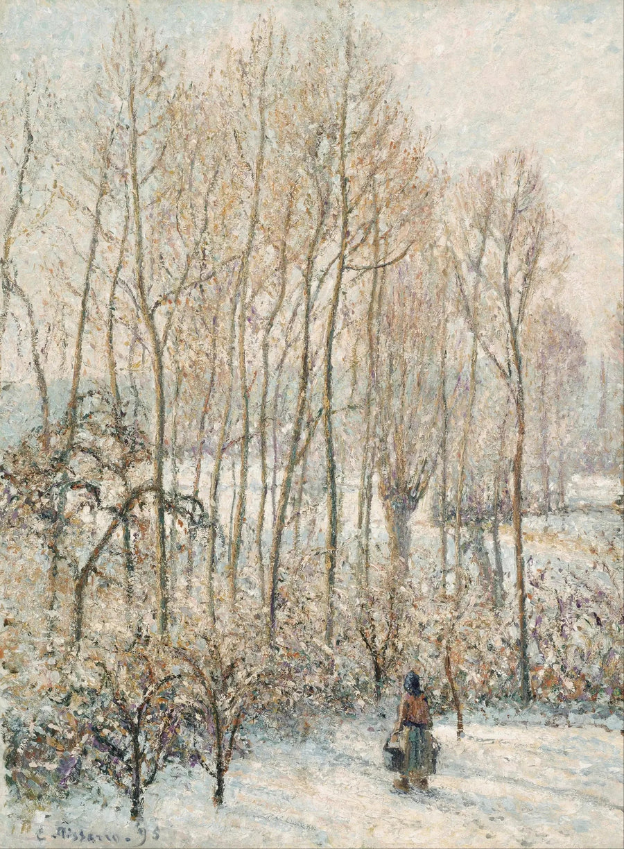 Aamun valo lumella, Éragny-sur-Epte - Camille Pissarro