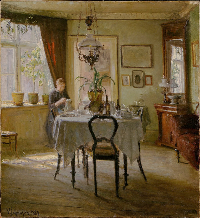 Auringonvalo ruokasalissa - Viggo Johansen