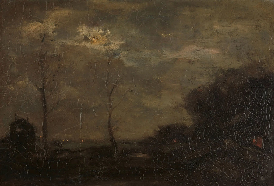 Canal au clair de lune de Jacob Maris
