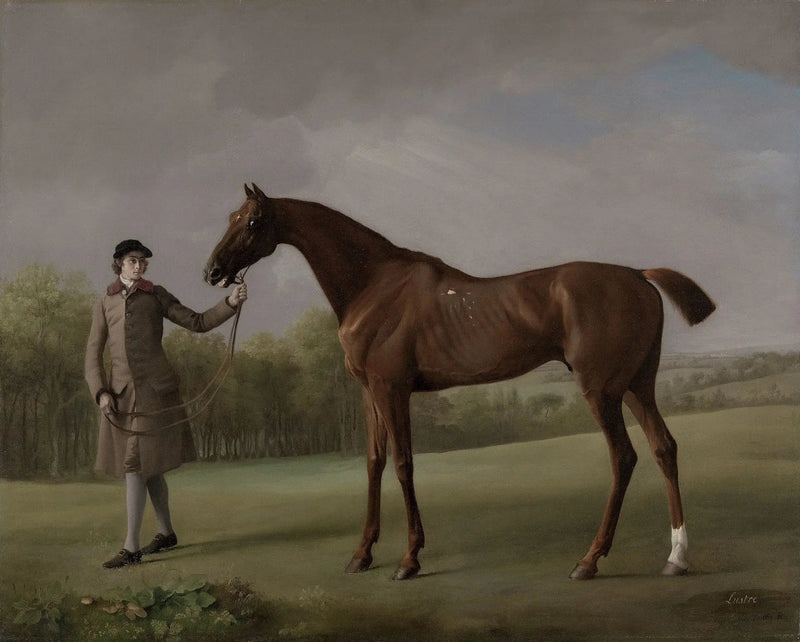Kruunu, ohut hevosenhoitajan käsissä - George Stubbs