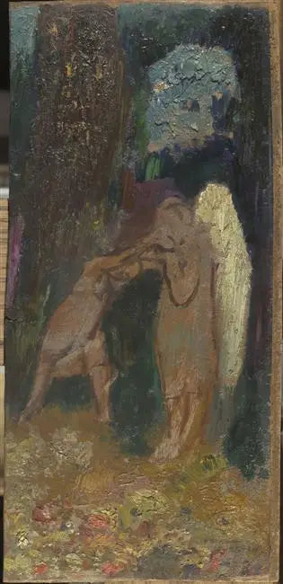 Jaakobin taistelu enkelin kanssa - Odilon Redon