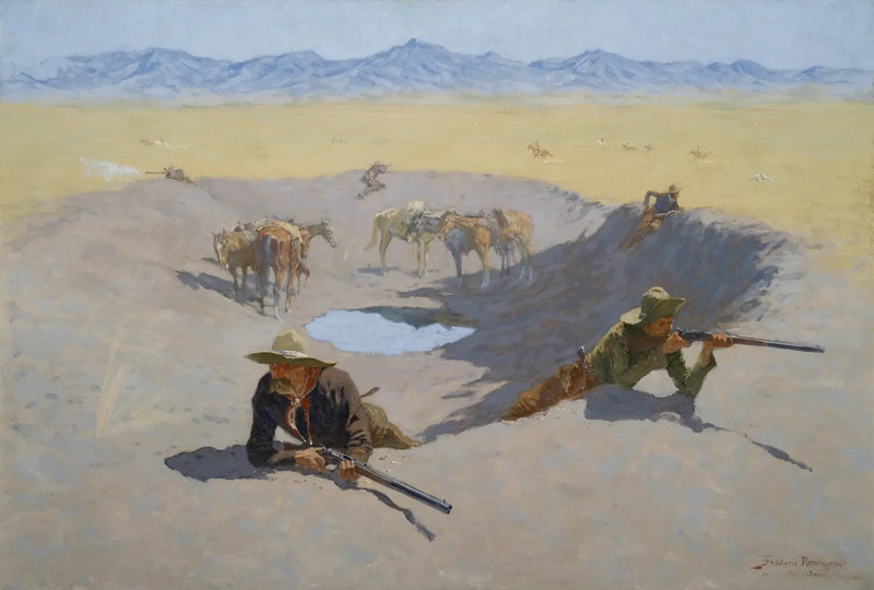 Taistelu vesipisteestä - Frederic Remington