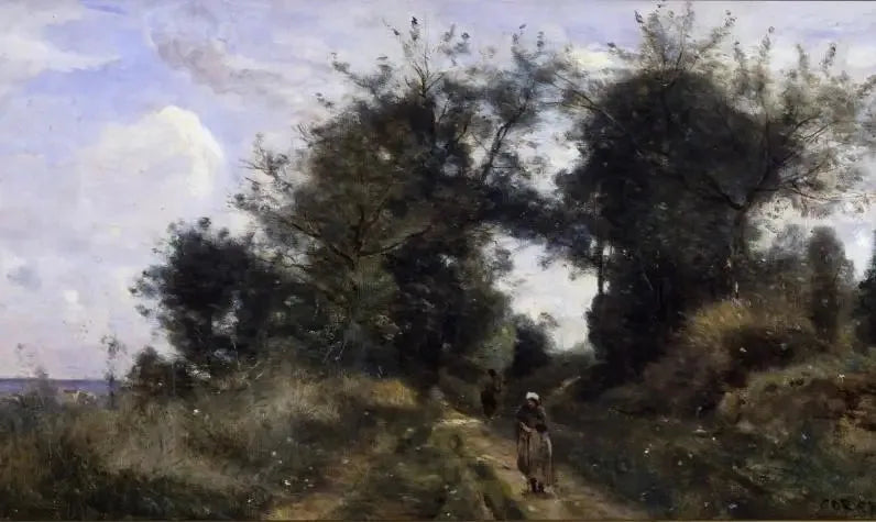 Luzancy. Vanhojen polku - Jean-Baptiste Camille Corot