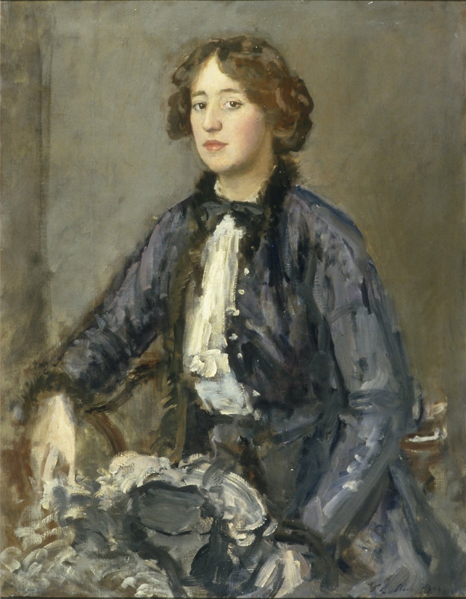 Mabel Elizabeth Hammersley, née Lilford (née vers 1888), Mme Hugh Hammersley - Philip Wilson Steer image 1 tableau peint à l’huile sur toile