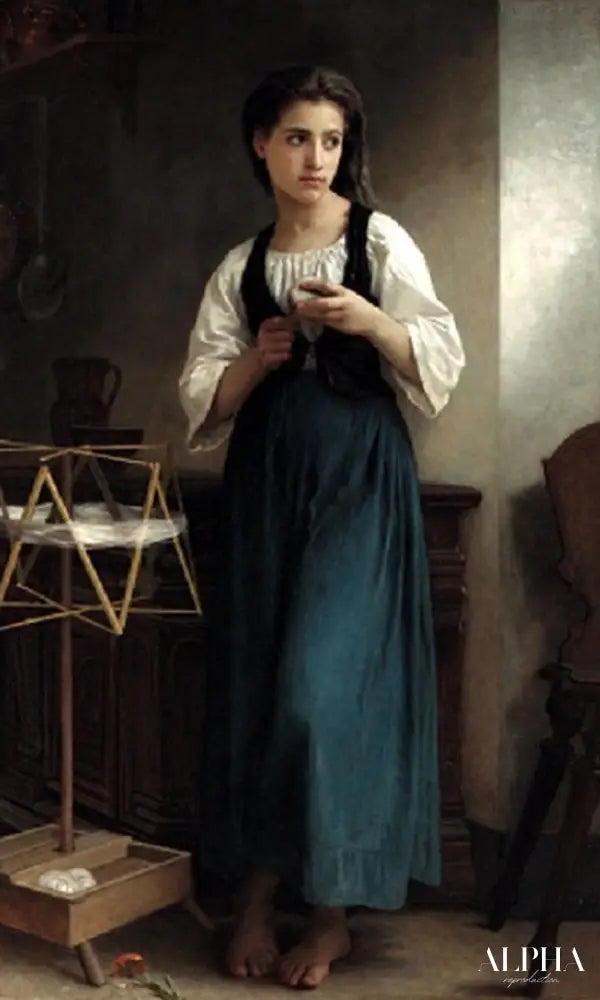 Machine à dérouler - William Bouguereau - Reproductions de tableaux et peintures haut de gamme