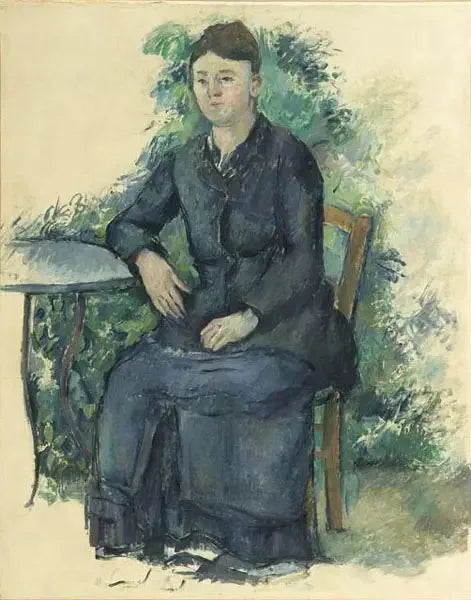 Rouva Cézanne puutarhassa - Paul Cézanne