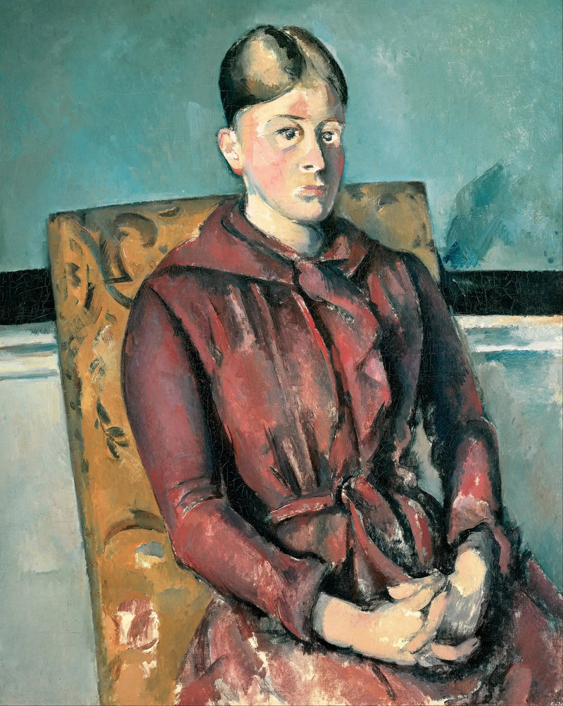 Madame Cézanne keltaisessa nojatuolissa - Paul Cézanne