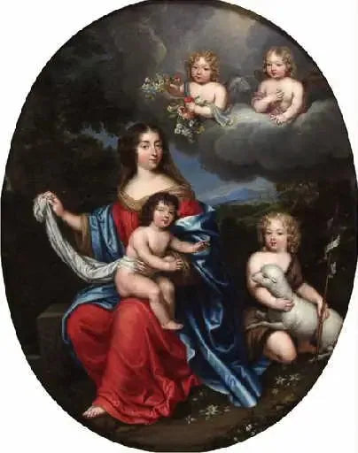 Madame de Montespan ja hänen lapsensa - Pierre Mignard