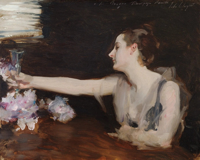 Rouva Gautreau maljapuhetta pitäen - John Singer Sargent