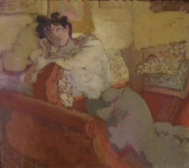 Madame Hessel hänen boudoirissaan - Édouard Vuillard